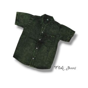 Kemeja Anak Laki Laki 1-13 Tahun Atasan Jeans Premium