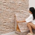 70cm*1m  3D Brick Pattern Wall Panels Wallpaper DIY Waterproof for Living Room Bedroom Kitchen Background Wall Decoration. 