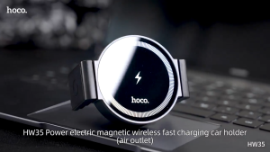 HOCO HW35 ที่วางโทรศัพท์ในรถ 2in1 แบบหนีบ + แม่เหล็ก ชาร์จไร้สาย 15W ติดช่องแอร์ แท่นชาร์จในรถ hc4