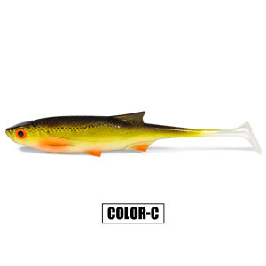 Spinpoler Handmade N.B Shad Soft Fishing Lure Fake Fish T Tail Baitfish For Predator Walleye Trout Perch Freshwater Saltwater