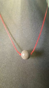 Power Bead Necklace – Bloodstone Blend (Single Bead) | Compact Energy Full-Body Balance & Grounding