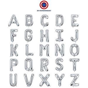 16inch Alphabet Letter Balloons Wedding Birthday Party Decor Belon Silver Colour