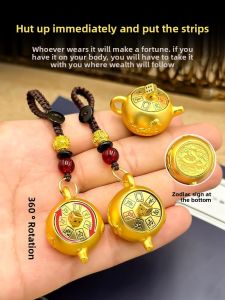 MONLEYTA | Metal Keychain Chinese Zodiac Playing Cards Mahjong Mens Gift Miniature Figurine Ornament Lucky Charm Handy Portable Holder