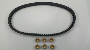 Aksesoris Motor Kenzie: Fanbelt + Roller SPIN 125 (KNZ) Tali Kipas Vanbel V-belt Vanbelt Set Paket Roler Matic Suzuki Kenzie