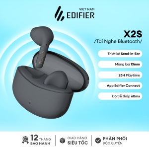 Tai nghe Bluetooth EDIFIER X2S/W110T | Playtime tới 26H | Chống nước IP54 | Chống ồn chơi game | Bảo Hành 15 Tháng