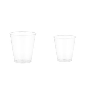 KANGBAN 50ml/30ml แก้วน้ําพลาสติกใส ขนาดเล็ก แบบใช้แล้วทิ้ง 50 ชิ้น แก้วเปค Plastic cup