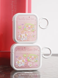 KOERCASE Cute Ghost Animal Zoo Design Soft Shell Protective Case for  AirPods 1/2/4 Pro3 Wireless Bluetooth Drawing Graffiti Anti-Fall