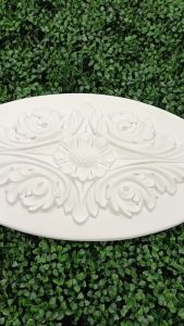 R4091 FLORAL CEILING ROSES STYLE | CEILING LIGHT ACCESSORIES | CEILING ROSE | MATERIAL PU | CEILING DECOR