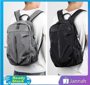 Jannah Beg Galas Remaja Wanita Lelaki Sekolah ( Women Men Travel Oxford USB Waterproof Backpack Bag Student Sports ) 1R4