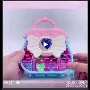 #Readystock Cute Girls Princess Pretend Makeup Set Kids Simulation Children Toy MakeUp set Handbag