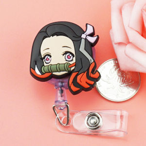 Transparent Retractable Nurse Doctor ID Card Holder Clip Work Badge Lanyard Easy Pull Extension Name Tag Sleeve for Business