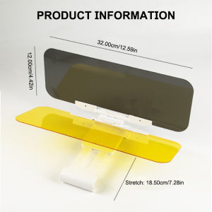 SEAMETAL Windshield Polarized Sunshade 2 in 1 Sun Visor Anti Glare Sun Shade HD Night Vision Goggles UV Blocking Sunglasses
