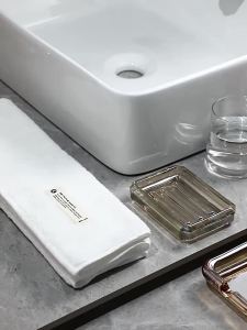 Khay Xà Phòng Hình Vuông Borosilicate Glass Đơn Giản Sang Trọng