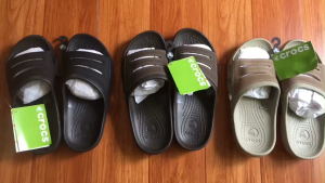 CROCS - Dép Quai Ngang Yukon Mesa 2 Slide nhựa đúc nguyên khối phối da mẫu mới 2023 - Pb109