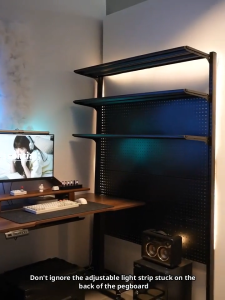 Global Storage Rack Steel Pegboard Multi-layer Adjustable Organizer Rack Mga istante na bakal Bookcase Shelves Thickened Stable No Deformation