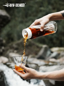 MHW-3BOMBER Large Capacity Coffee Cold Brew Pot Portable Home Use Coffee Cup Nordic Style Plastic Material Ice Drop Pot