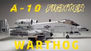 US Military A-10 Fighter Building Blocks Arms Vehicle Model New Type Armored Thunderbolt II Plane Bricks Boys Toys