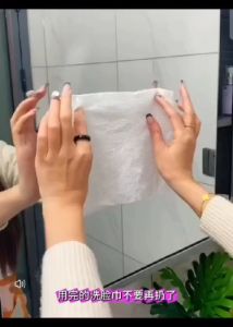 OHHDEER Mini Face Towel Cleaning Brush Rotatable Mop With Cloth Clamp Automatic Mopping Wipes Mop