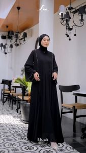 Ayana Dress Matt Ceruty Swaroski Gamis Wanita Kekinian Abaya Murah Dress Terbaru Lebaran Kondangan