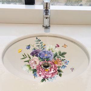 Bathroom Tile Stickers Waterproof Decorative Cartoon Covering Ugly Wall Decals for Wash Basin Glass Door Modern Simple Style