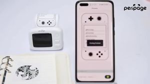 PERIPAGE A2 Inkless Bluetooth Mini Printer Sticker Label Maker Wireless Portable Thermal Photo Printer