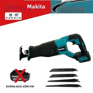Makita | Makita Máy Cưa Chuyển Động Qua Lại Không Chổi Than Công Cụ Điện Không Dây Cho Pin 18V 20V Di Động Với 4 Lưỡi Dao Cắt Gỗ/kim Loại Tại Nhà DIY