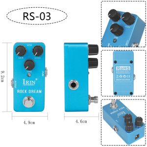 IRIN | IRIN Rock Dream Guitar Effect Pedal Classic Rock Distortion Effects True Bypass Pedals RS-03 Electric Guitar Accessories