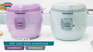 Nồi Cơm Điện 1.8L Sunhouse SHD8663G - Hàng Chính Hãng