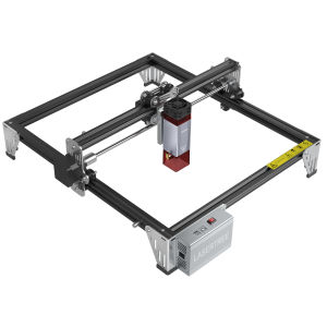 LASER TREE K1 Mini Laser Engraving Machine with 10W Laser Head Laser Engraver Cutter Woodworking TTL Blue Light Laser Module Engraving Cutting Wood Acrylic Leather MDF Working Area 300x300cm DIY Tools