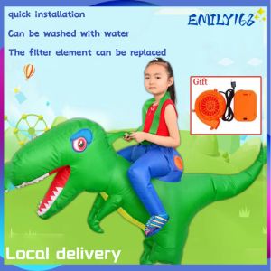 Lolanta Baby Kids Inflatable Dinosaur T-REX Costume Toddler Halloween Birthday Gift Dress Up Boys Girls Kindergarten Garden Performance Clothing Inflatable toys！！！