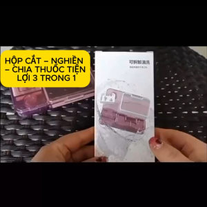 [ Hàng Mới Về ] HỘP ĐỰNG THUỐC CẮT – NGHIỀN – CHIA THUỐC TIỆN LỢI 3 TRONG 1- HỘP ĐỰNG THUỐC BỎ TÚI