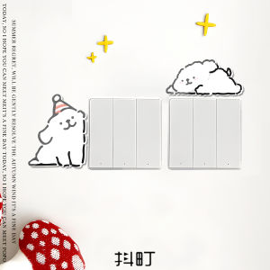 Miếng Dán Tường Dễ Thương Cho Trẻ Em Miếng Dán Ống Bên Cạnh Acrylic Trang Trí Nhà Phụ Kiện Nhỏ Đóng Dấu Tường Đồ Trang Trí Nhà