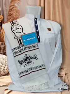 Surban Batik Khasmir Motif TRM NU | Sorban Rida Nahdlatul Ulama | Sorban Pria Kasmir Printing