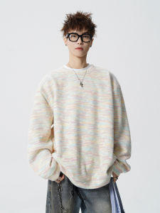WUKONGYOUHUO | Rainbow Retro Loose Couple Sweatshirt