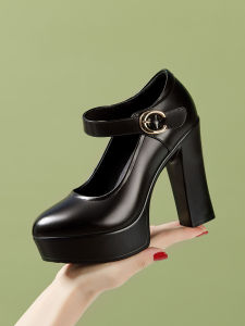 LANYILIAN | Leather Professional/Show Shoes High Heel Thick Sole