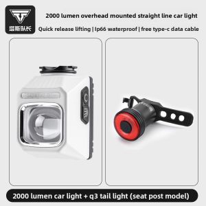 TOSUOD | Night Riding Front and Rear Lights Strong Light Warning