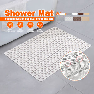 Bathroom Floor Mat Non Slip Suction Bath Mat Quick Dry Hollow Out Massage anti Slip Rubber Mat Waterproof Absorbent Bathroom Accessories anti-bacterial Mildew Resistant Eco-friendly Kitchen Toilet Door Shower Mat