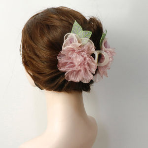 Large Peony Hair Clip Womens Back of Head Shark Clip Hair Accessories for Thin Hair Premium Feeling Hair Cards