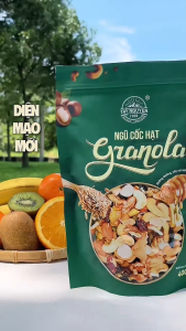 Ngũ cốc Granola sấy mật ong không đường Tây Nguyên Food – Việt Nam 300g 400g 500g