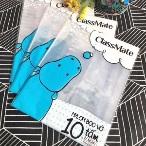 Nylon Bọc Sách Giáo Khoa Dành Cho Học Sinh Class Mate Hải Hà CL-NC202 (170x240mm) Một Túi 10 TấmTiện Dụng Trong Suốt Siêu Dai Bền Đẹp Cao Cấp Chống Thấm Nước Ngăn Ngừa Rách Bụi Bẩn