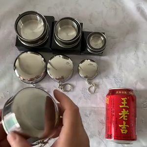 Gantungan Kunci Gelas Lipat Camping Folded Cup 69 ml