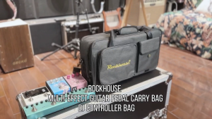 ROCKHOUSE Portable Pedal Bag - Multi-Functional Guitar with Shoulder Strap Suitable for BossYamaha Line6 NUX
