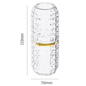 New 2025 Light Luxury Diamond Pattern Travel Wash Cup Portable Toothbrush Cup Wash Mouth Cup Toilet Toothpaste Box Storage Set