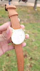 Jam Tangan Pria Chronograph Aktif Strap Kulit Belleda 9247 Anti Air Original Bergaransi Resmi