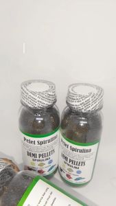 DEMI PELET SPIRULINA Pakan ikan untuk memunculkan WARNA Cupang Guppy 60 gram