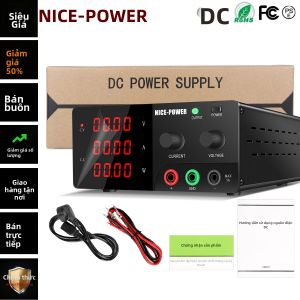 KUAIQU | Nguồn Cấp Điện DC Công Suất Cao Nice-Power 15V 30V 60V Điều Chỉnh Được 10A 20A 30A 60A Có Núm Điều Chỉnh Và Công Tắc Đầu Ra Dùng Cho Kiểm Tra Điện Tử