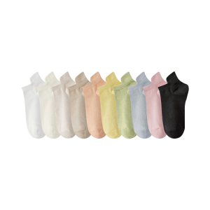 Moda Summer Ice Cool Socks Invisible Cotton Thin Ultra-thin Breathable Anti-skid Boat Socks