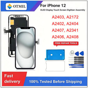OLED Pantalla For IPhone 12Pro Display Touch Screen Digitizer Assembly Replacement Support Haptic Touch True Tone Repair Parts