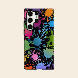 BILIBILI | Color Splatter Luxury Fashion Full Lens Protective Case for Samsung Galaxy S26 S25 S24 A56 A36 Plus Ultra