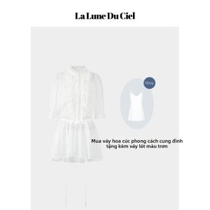 La lune Du ciel | Đầm Voan Ren Dây Buộc eo Phong Cách Baroque